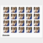Virgin Mary Vierkante Sticker (Vel)