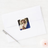 Virgin Mary Vierkante Sticker (Envelop)