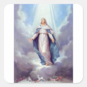 Virgin Mary Vierkante Sticker (Voorkant)