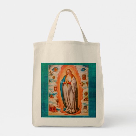 Virgin Mary Vintage tote bag (Achterkant)