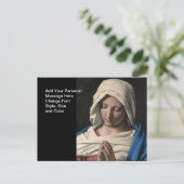 Virgin Mary/Virgen Maria Briefkaart (Staand voorkant)