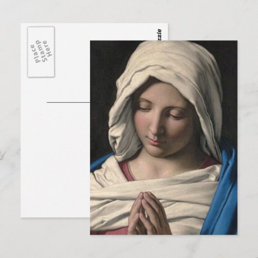 Virgin Mary/Virgen Maria Briefkaart (Voorkant / Achterkant)