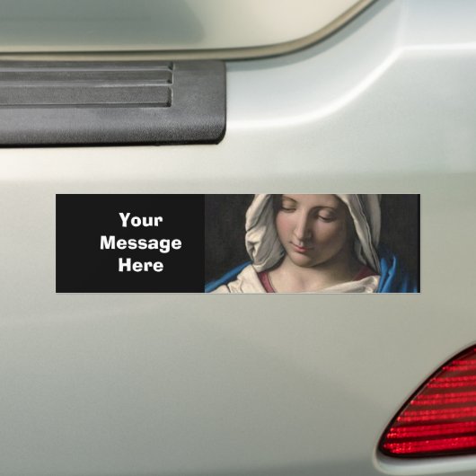 Virgin Mary/Virgen Maria Bumpersticker (Op auto)