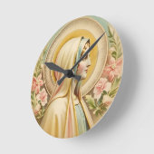 Virgin Mary Wall Clock Ronde Klok (Hoek)