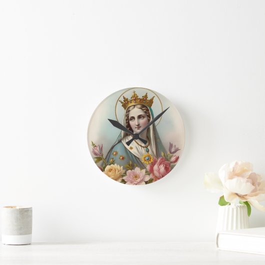 Virgin Mary Wall Clock Ronde Klok (Huis)