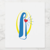 Virgin Mary Wijn Etiket (Enkel label)