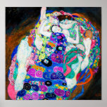 Virgin (meisjes), Gustav Klimt Poster<br><div class="desc">Gustav Klimt (14 juli 1862 - 6 februari 1918) was een Oostenrijkse symboliek schilder en een van de meest prominente leden van de Wenen Secessiebeweging. Klimt wordt genoteerd voor zijn schilderijen, moorden, schetsen en andere voorwerpen. Naast zijn figuurwerk, dat onder meer bestaat uit aantijgingen en portretten, schilderde hij landschappen. Onder...</div>
