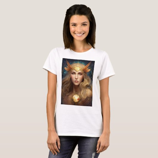 Virgin Mercury T-shirt voor dames (Voorkant volledig)