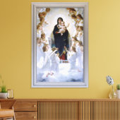 Virgin met Angels door William Adolphe Bouguereau Canvas Afdruk (Insitu (Woonkamer))