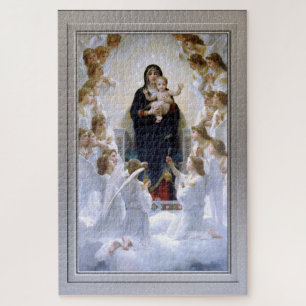 Virgin met Angels door William Adolphe Bouguereau Legpuzzel