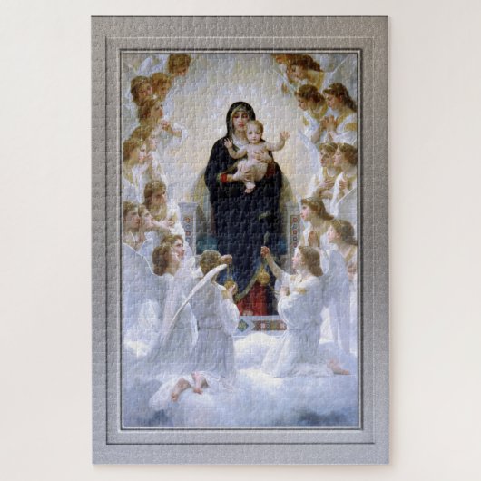 Virgin met Angels door William Adolphe Bouguereau Legpuzzel (Verticaal)