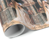 VIRGIN MET CHILD EN ANGELS CHRISTMAS GREETTE CADEAUPAPIER (Rol Hoek)