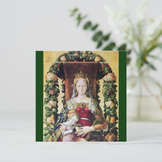 VIRGIN MET CHILD Green Kaart (Staand voorkant)