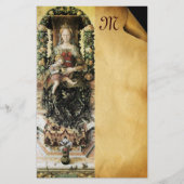 VIRGIN MET CHILD Parchment Monogram Briefpapier (Voorkant)