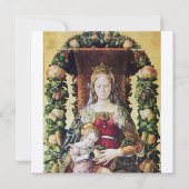 VIRGIN MET CHILD White Champagne metallic paper Kaart (Voorkant)