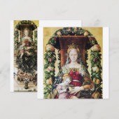 VIRGIN MET CHILD White Champagne metallic paper Kaart (Voorkant / Achterkant)