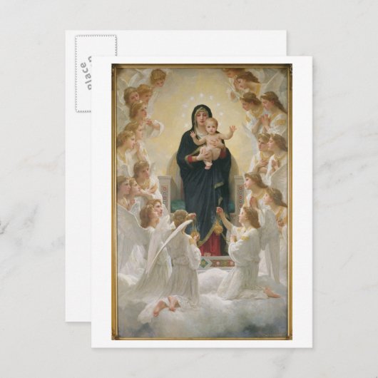 Virgin met Engelen, 1900 Briefkaart (Voorkant / Achterkant)