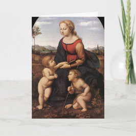 Virgin met Jesus en St. John door Raphael Feestdagen Kaart