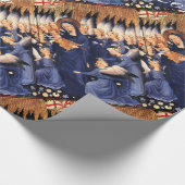 VIRGIN MET KIND, ANGELS, CHRISTMAS JOY PEACE LOVE CADEAUPAPIER (Hoek)