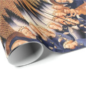 VIRGIN MET KIND, ANGELS, CHRISTMAS JOY PEACE LOVE CADEAUPAPIER (Rol Hoek)