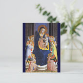 VIRGIN MET KIND, ANGELS EN ZINS BRIEFKAART (Staand voorkant)