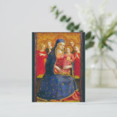 VIRGIN MET KIND, ANGELS Fra Angelico Kerstmis Briefkaart (Staand voorkant)
