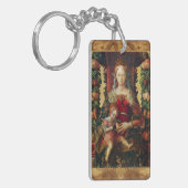 VIRGIN MET KIND, Ave Maria Prayer Parchment Sleutelhanger (Voorkant Links)