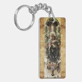 VIRGIN MET KIND, Ave Maria Prayer Parchment Sleutelhanger (Voorkant Links)