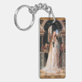VIRGIN MET KIND, Ave Maria Prayer Parchment Sleutelhanger (Voorkant Links)