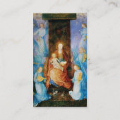 VIRGIN MET KIND - BEZORGDHEID OVER BLUE ANGELS Bla Visitekaartje (Achterkant)