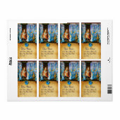 VIRGIN MET KIND - BEZORGDHEID VAN ANGELMONOGRAM ETIKET (Full Sheet)