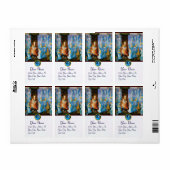 VIRGIN MET KIND - BEZORGDHEID VAN ANGELMONOGRAM ETIKET (Full Sheet)