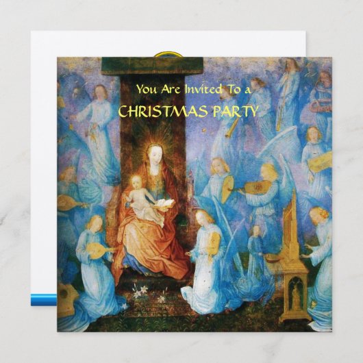 VIRGIN MET KIND - BEZORGDHEID VAN ANGELS Goud meta Kaart (Voorkant / Achterkant)