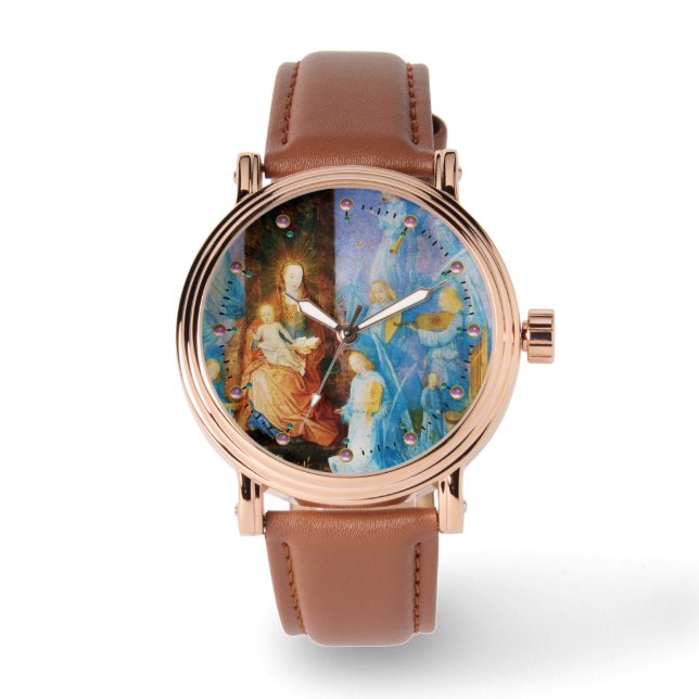 VIRGIN MET KIND - BEZORGDHEID VAN ANGELS HORLOGE (Voorkant)
