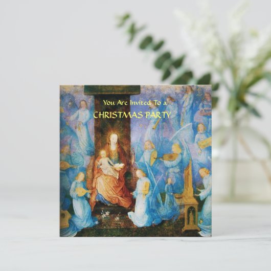 VIRGIN MET KIND - BEZORGDHEID VAN ANGELS KAART (Staand voorkant)