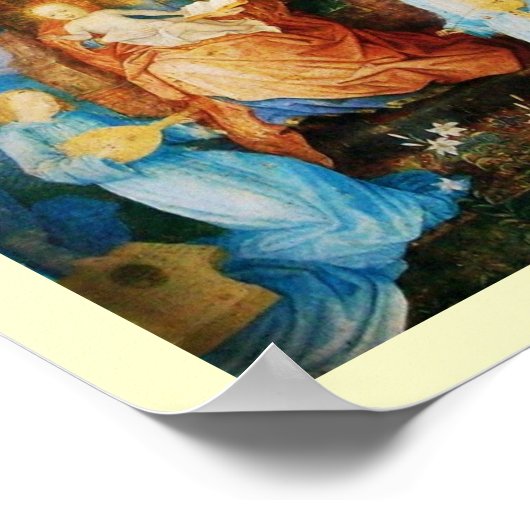 VIRGIN MET KIND - BEZORGDHEID VAN ANGELS POSTER (Hoek)