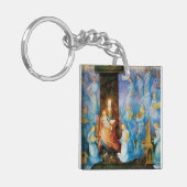 VIRGIN MET KIND - BEZORGDHEID VAN ANGELS Prayer Sleutelhanger (Voorkant Links)