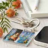 VIRGIN MET KIND - BEZORGDHEID VAN ANGELS Prayer Sleutelhanger (Voorkant Rechts)