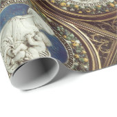 VIRGIN MET KIND, blauwe saffierstenen Cadeaupapier (Rol Hoek)