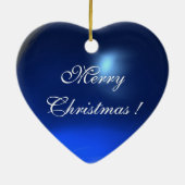 VIRGIN MET KIND, Blauwe Sapphire Keramisch Ornament (Achterkant)