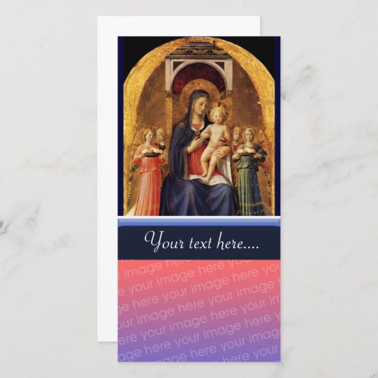 VIRGIN MET KIND EN ANGELS (Voorkant / Achterkant)