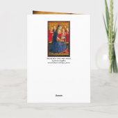 VIRGIN MET KIND EN ANGELS, Beato Angelico Feestdagen Kaart (Achterkant)