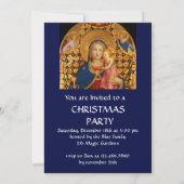 VIRGIN MET KIND EN ANGELS, blauw goud Kaart (Achterkant)