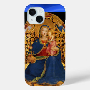 VIRGIN MET KIND EN ANGELS, blauw saffier iPhone 15 Case