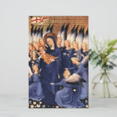 VIRGIN MET KIND EN ANGELS BRIEFPAPIER (Staand voorkant)