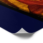 VIRGIN MET KIND EN ANGELS DOOR FRA ANGELICO Blue Poster (Hoek)