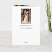 VIRGIN MET KIND EN ANGELS MERRY CHRISTMAS FEESTDAGEN KAART (Achterkant)