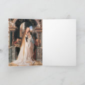 VIRGIN MET KIND EN ANGELS MERRY CHRISTMAS FEESTDAGEN KAART (Binnen)