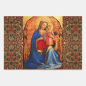 VIRGIN MET KIND EN ANGELS, SAINTS Fra Angelico Inpakpapier Vel (Voorkant 3)