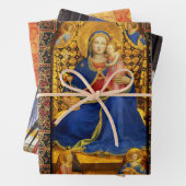 VIRGIN MET KIND EN ANGELS, SAINTS Fra Angelico Inpakpapier Vel (In situ)